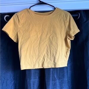 Mustard Yellow Crop Top